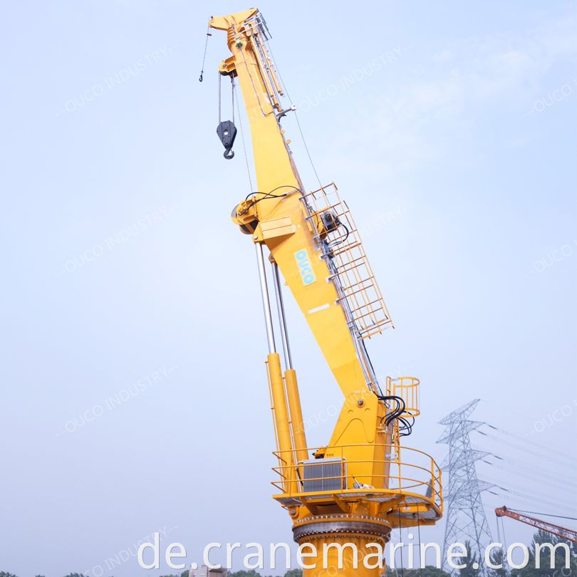 3T30M telescopic boom ship crane